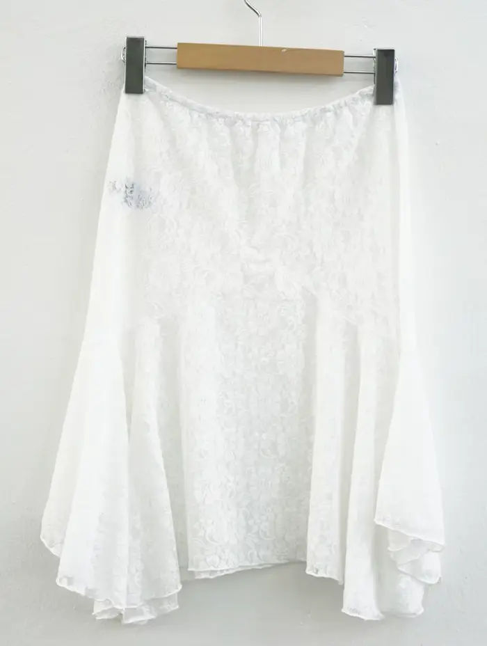Tonngirls-Jupe vintage irrégulière pour femme, streetwear rétro Y2K, collocation en dentelle, mode c