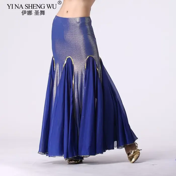 Femmes danse du ventre jupe portefeuille soie mousseline coton inde
