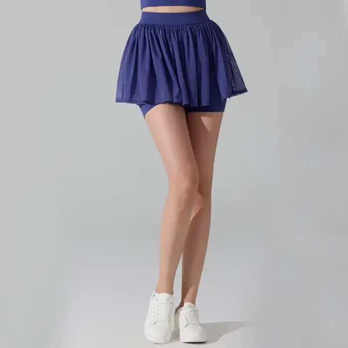Jupe de tennis 2 en 1 pour femmes