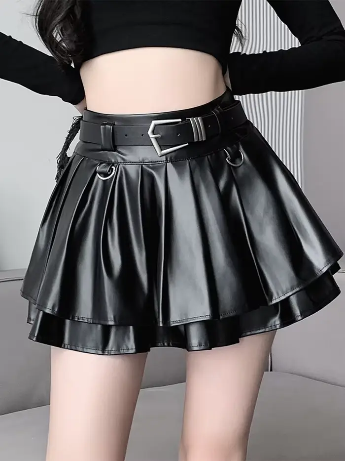 Jupe trapèze argentée vintage pour femme style américain retro années 90 y2k plissée punk harajuku cutecore été mini au dessus du genou