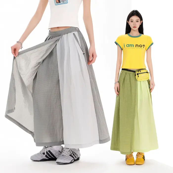 Jupe-pantalon d'été imperméable pour femme – Taille mi-haute