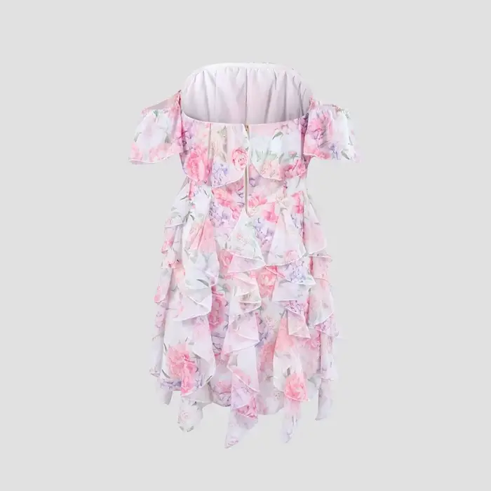 Mini robe Chic à imprimé Floral