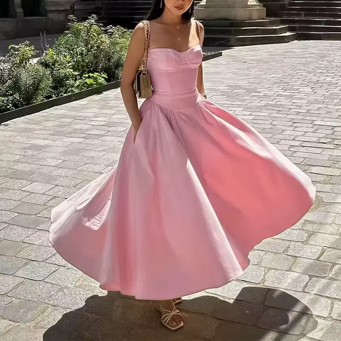 Robe Midi Corset Élégante pour Femme
