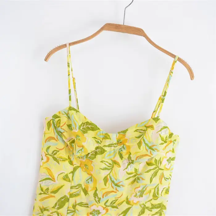 Ensemble haut et jupe taille haute coupe ajustée avec bretelles