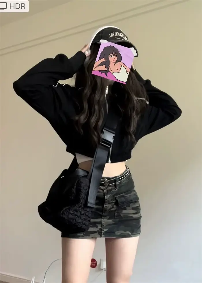 Jupe rétro taille haute pour femmes
