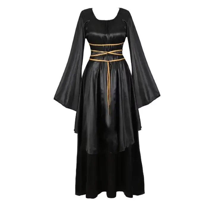 Robe longue médiévale pour femme, robe de bal Renaissance, robe de cour gothique rétro, costumes de