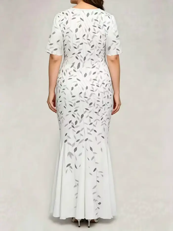Robe de soirée sirène grande taille pour femme
