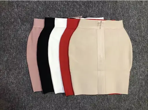 Jupe à bandes taille haute moulante mini jupe asymétrique élastique pour soirées boîte de nuit et sorties élégantes