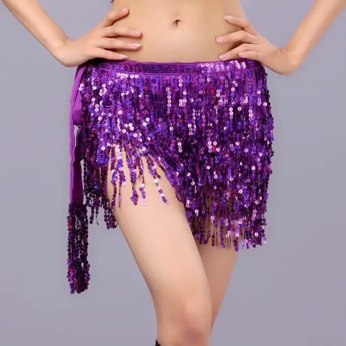 Jupe de danse orientale à sequins