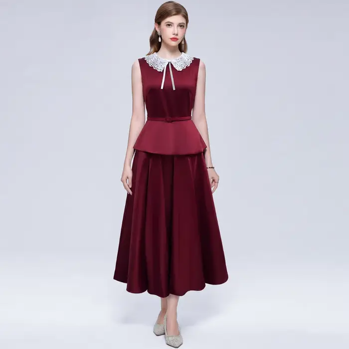 Nouvelle Robe Longue de Soirée Élégante Française d'Été pour Femme