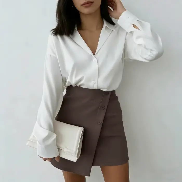 Jupe-short asymétrique élégante pour femme 2026