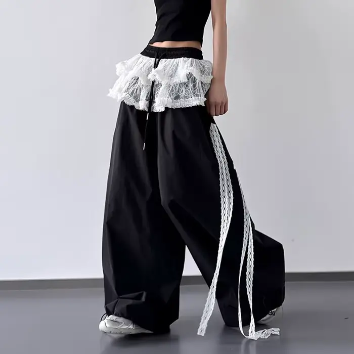 Jupe en dentelle Patchwork pour femmes