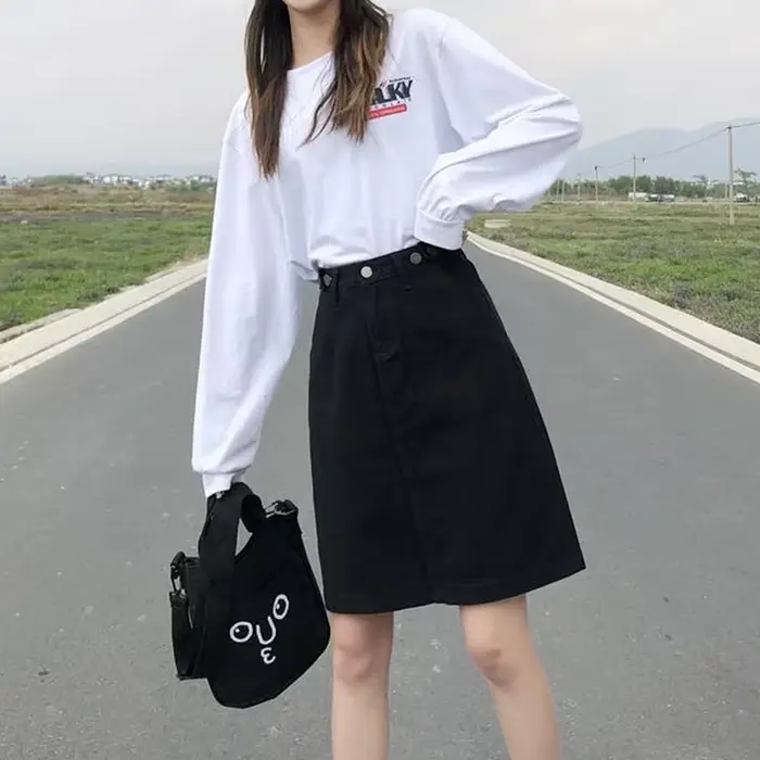 Jupe Vintage en Denim pour Femme