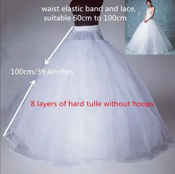 Jupe Crinoline en Tulle 4/6/8 couches