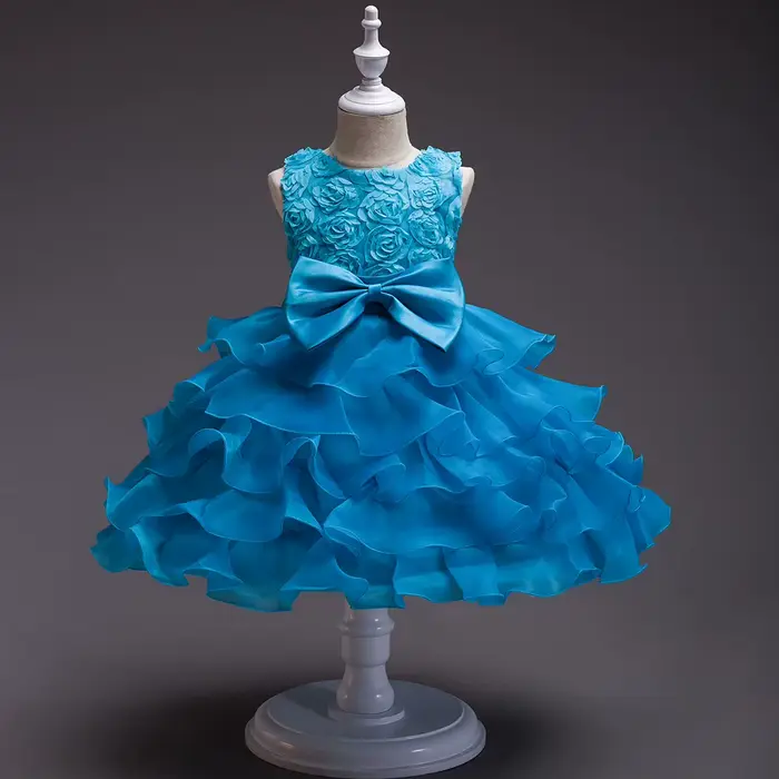 Robe de mariée avec nœud papillon pour fille