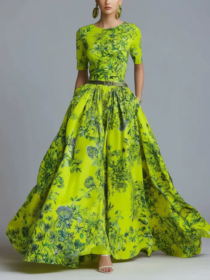 Robe amincissante en polyester pour femmes style trapèze élégante et polyvalente pour tous les jours et les événements spéciaux