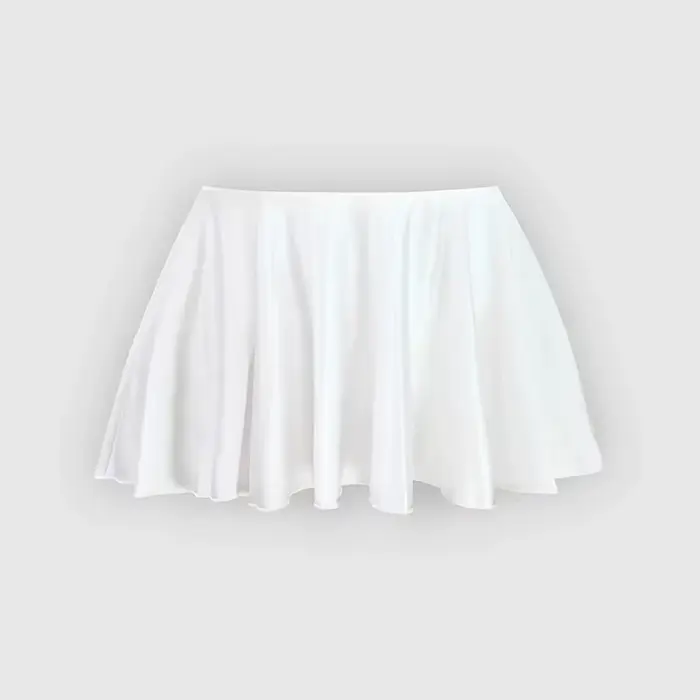 Jupe patineuse trapèze plissée et évasée pour femmes, mode décontractée, longueur mi-cuisse, couleur