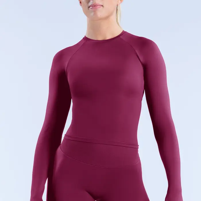 Ensemble de yoga pour femme à manches longues
