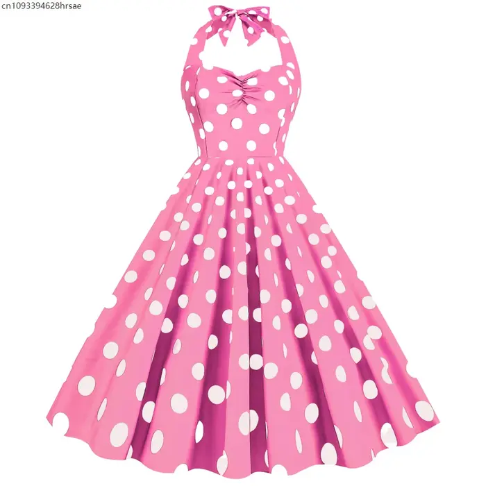 Robe vintage sans manches pour femmes des années 50 et 60