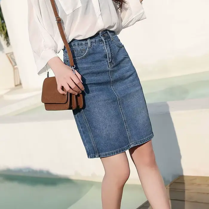 Jupe en jean AzaleeKa style coréen vintage Y2K décontractée pour femmes printemps été ocassions spéciales