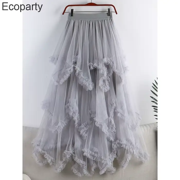 Jupe longue en tulle pour femme