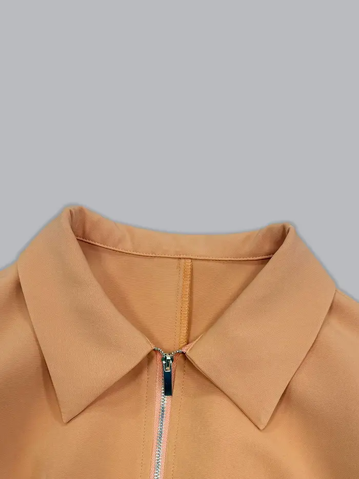 Robe midi pour femme, col chemise