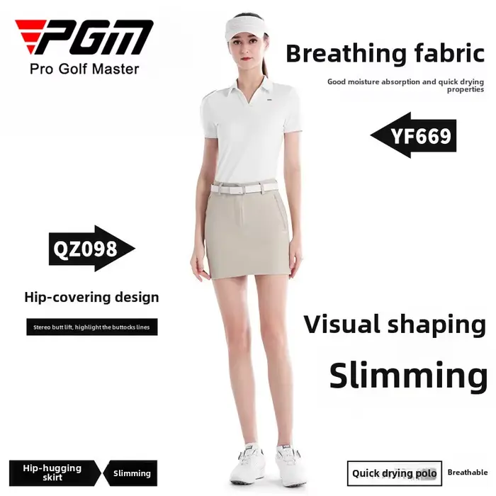 PGM Jupe de golf pour femme, jupe d'été respirante et amincissante QZ098