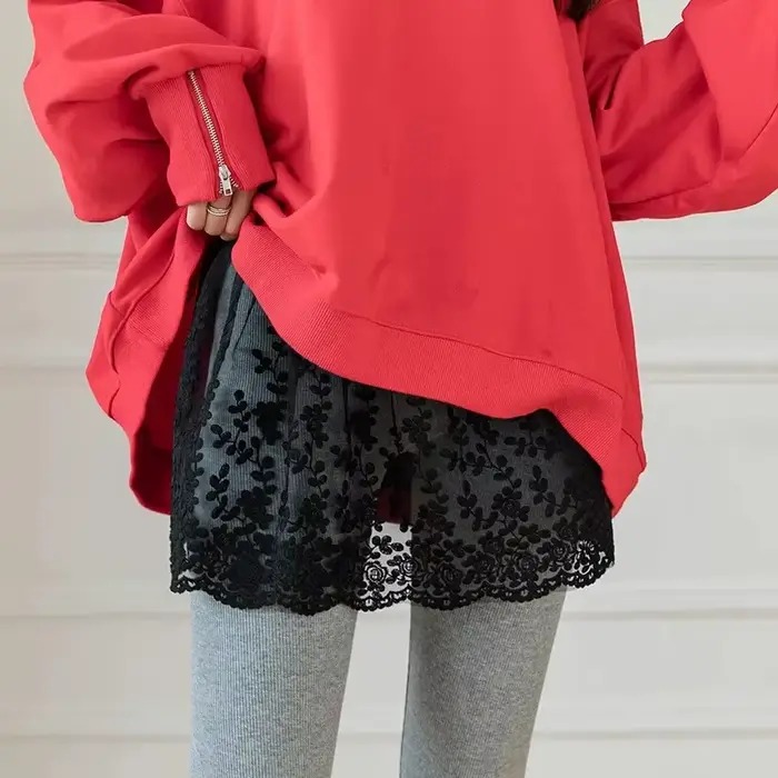 Prolongateur de jupe pour femme avec ourlet en dentelle