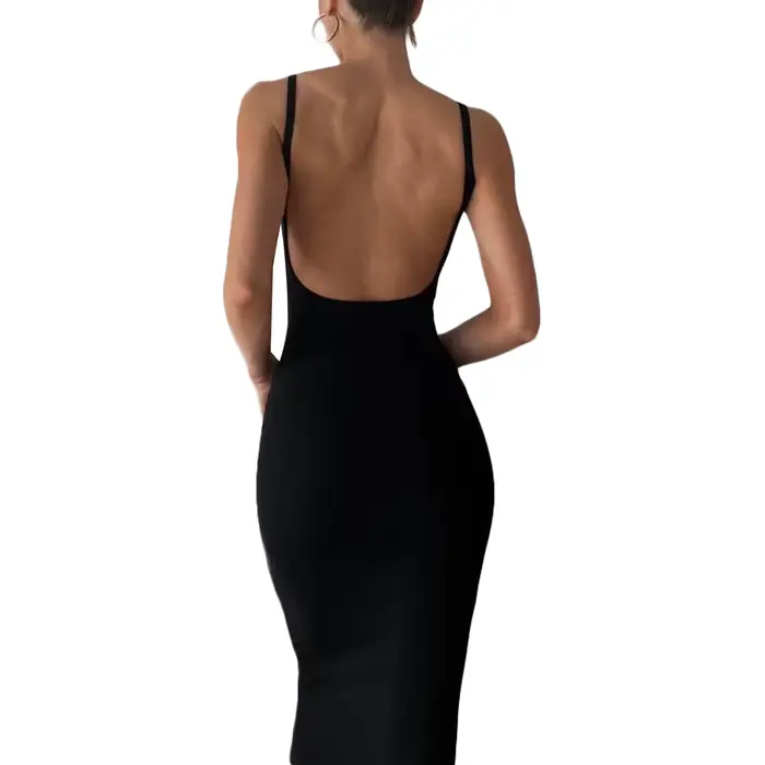 Robe Maxi dos nu pour femmes