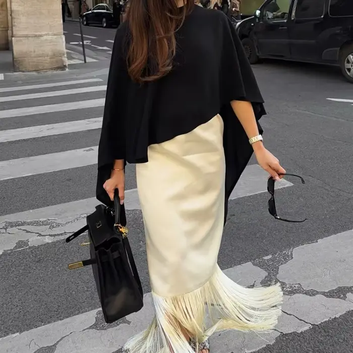 Jupe à franges pour femmes printemps/été 2026