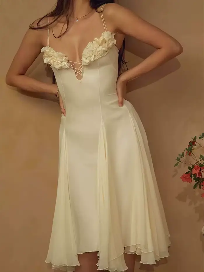 Robe de soirée dos nu à motifs floraux, élégante robe longue pour femmes, col en V, anniversaire, ét