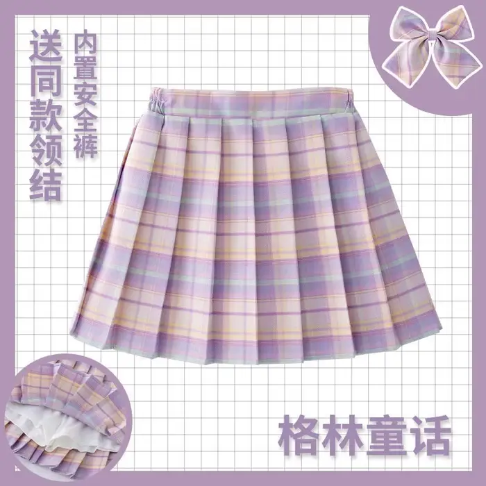 Jupe à carreaux pour enfants, vêtements de Style collégial, mode printemps été pour adolescentes, ju