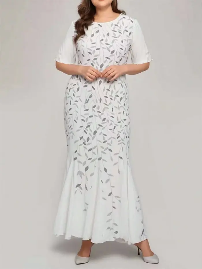 Robe de soirée sirène grande taille pour femme