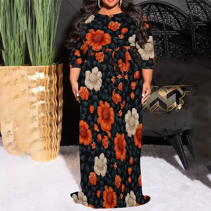 Robe longue Maxi grande taille
