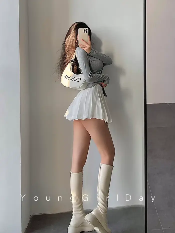 Jupe plissée avec short sexy pour femmes, taille haute, mini jupe de tennis, écolière, sortie nocturne, été, coton polyester, style Gyaru, Dozw