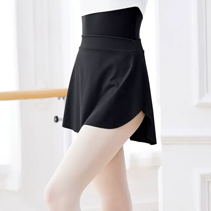 Jupes de Ballet pour adultes pour femmes, jupe de danse, robe Tutu de Ballet noire, vêtements de dan