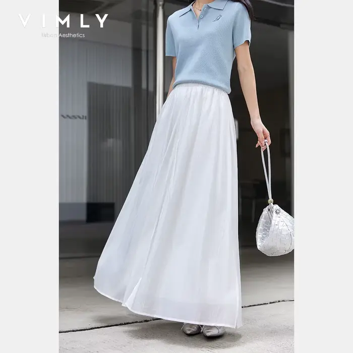 Jupe rétro en Lyocell VIMLY pour femme