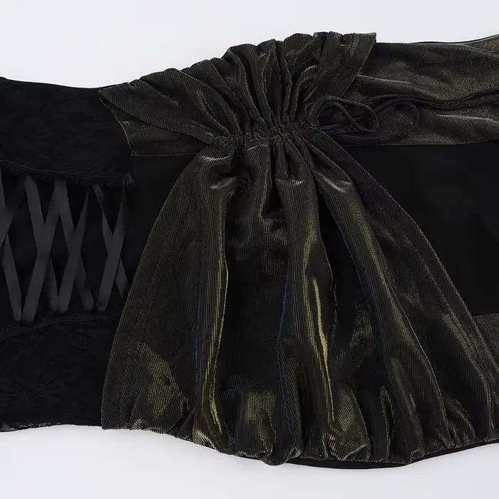 Robe longue gothique noire pour femmes