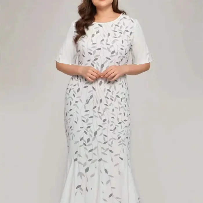 Robe de soirée sirène grande taille pour femme