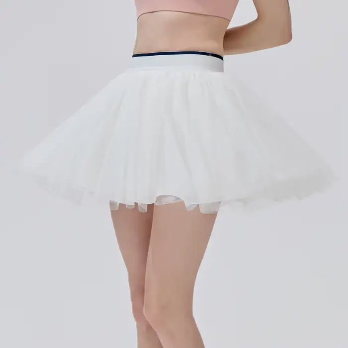 Jupe-short de tennis d'été pour femme avec double couche de maille, anti-exposition, jupe courte de 