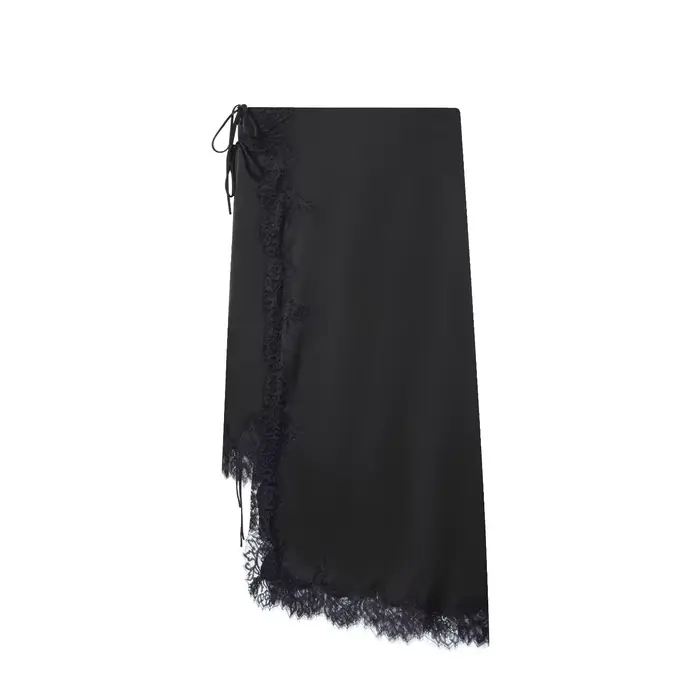 Jupe BSAY en polyester élégante asymétrique pour femmes automne hiver soirée Noël