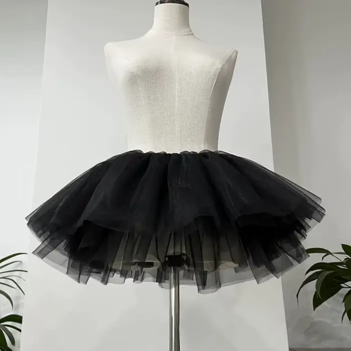 Nouvelle sous-jupe bouffante Lolita à 4 couches, costume de cosplay, robe de bal, jupons blancs et n