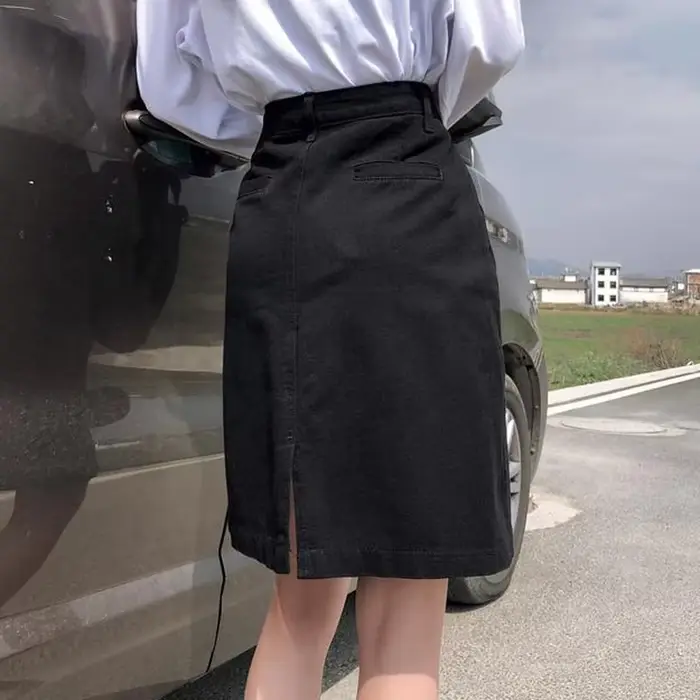 Jupe Vintage en Denim pour Femme