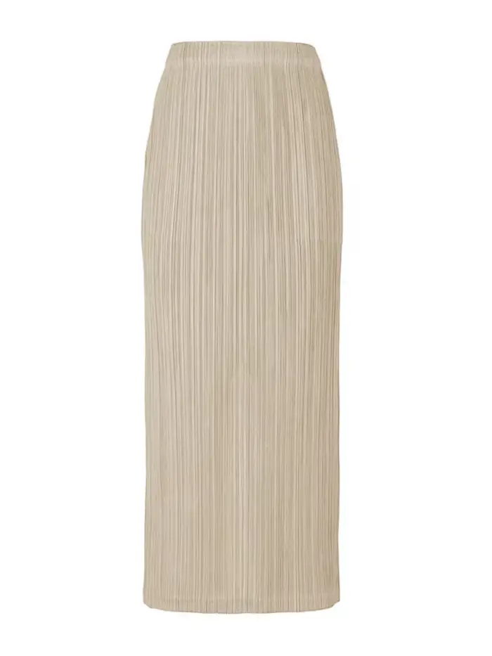 Ata Yake-Jupe plissée pour femme, mode coréenne, classique, bleu lac, ligne A, droite, longue, style