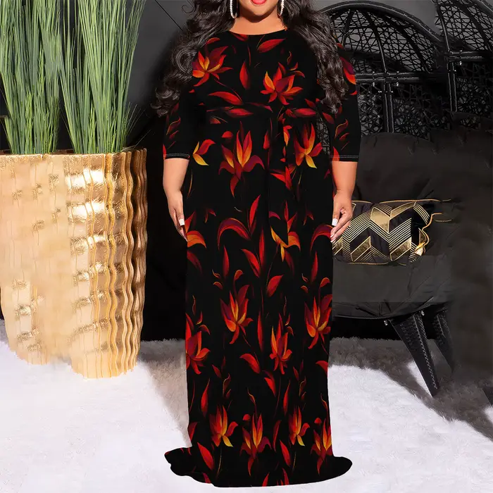 Robe longue Maxi grande taille