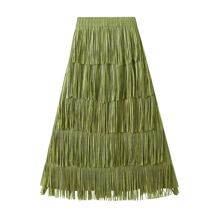 Jupe plissée de luxe multicolore ARBXD ample et décontractée pour femmes toutes saisons occasions spéciales