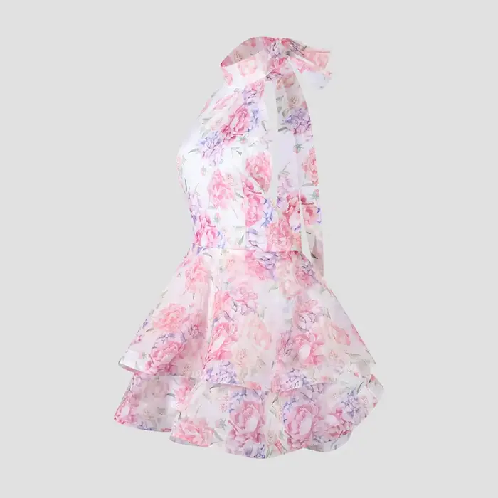 Mini robe Chic à imprimé Floral