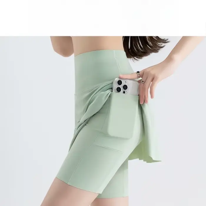 Faux deux pantalons jupe courte avec poches d'été