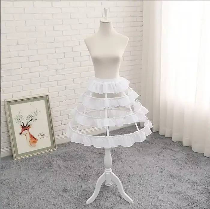 Jupon Crinoline Amissié à 3 Cerceaux pour Femme, Jupe Cage à Oiseaux, Patients de Mariage, Sous-Jupe