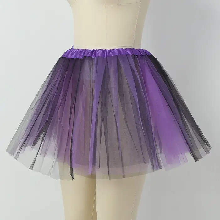 Jupe Tutu en Tulle violet et noir